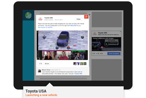 Картинка Посты в Google+ можно превращать в интерактивные объявления