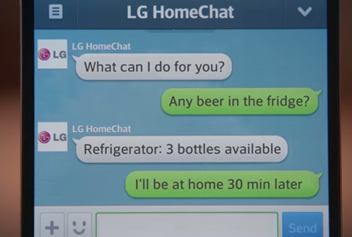 Картинка LG научила бытовую технику общаться в мессенджере