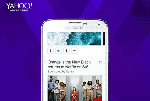 Картинка Yahoo официально запускает формат нативной рекламы