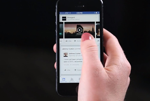 Картинка Видеореклама с автозапуском от Facebook выйдет в мир