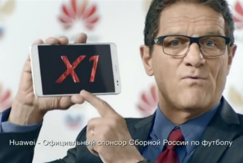 Картинка Huawei представила рекламный ролик планшета MediaPad X1 с участием главного тренера сборной России по футболу Фабио Капелло