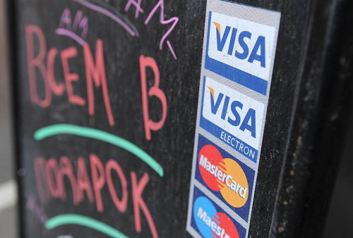 Картинка Visa и MasterCard просят остаться