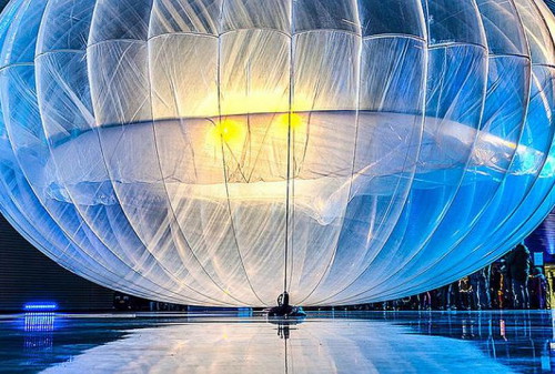 Картинка Компания Google протестирует раздачу интернета с воздушных шаров