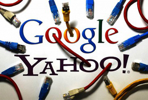 Картинка Yahoo! начала отображать результаты поиска и рекламу Google