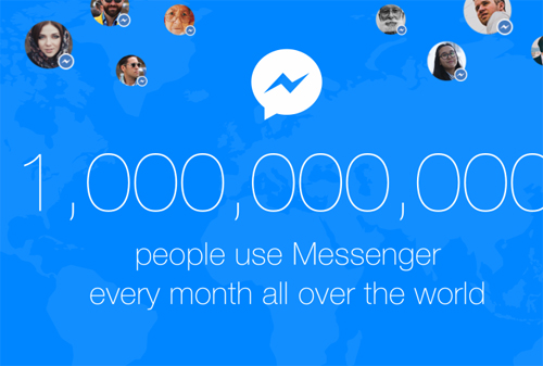 Картинка Число пользователей Facebook Messenger превысило миллиард человек