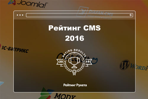 Картинка «Рейтинг Рунета» представил итоги рейтинга CMS за 2016 год