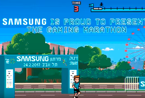 Картинка Samsung подключил ноги марафонцев к сбору денег на благотворительность