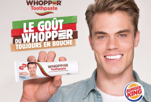 Картинка Burger King начал рекламировать зубную пасту со вкусом воппера