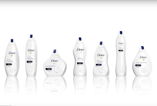 Картинка Бутылки Dove из рекламной кампании вызвали отрицательную реакцию потребителей