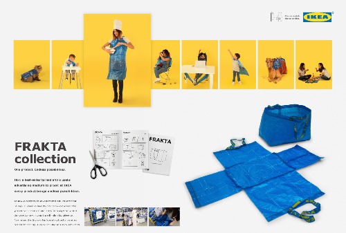 Картинка IKEA превратила свои знаменитые синие сумки в трансформеры
