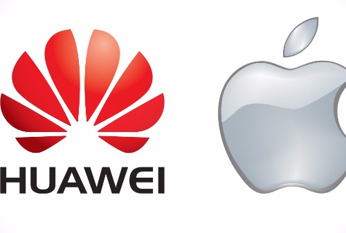 Картинка Huawei в рекламе пообещал съесть Apple