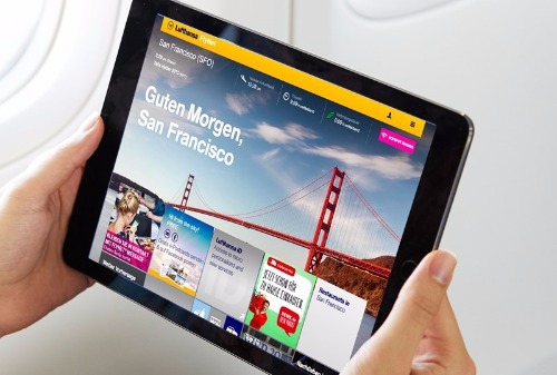 Картинка Пассажиры Lufthansa в полете смогут посетить онлайн-супермаркет REWE
