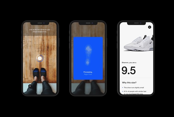Картинка Nike запустил приложение для определения точного размера обуви