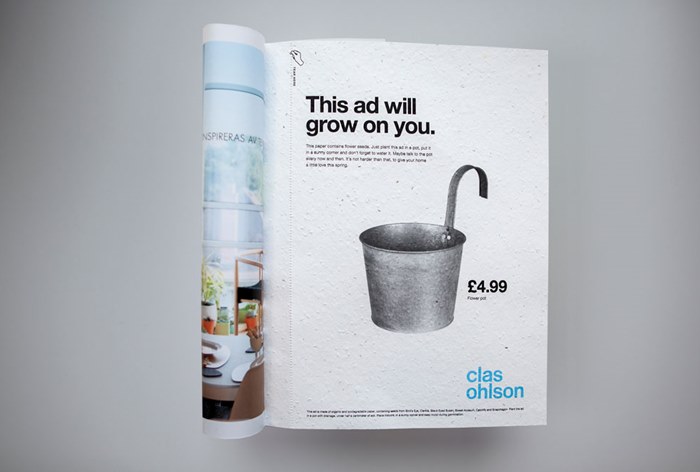 Картинка Печатная реклама шведского ритейлера Clas Ohlson «дает всходы»