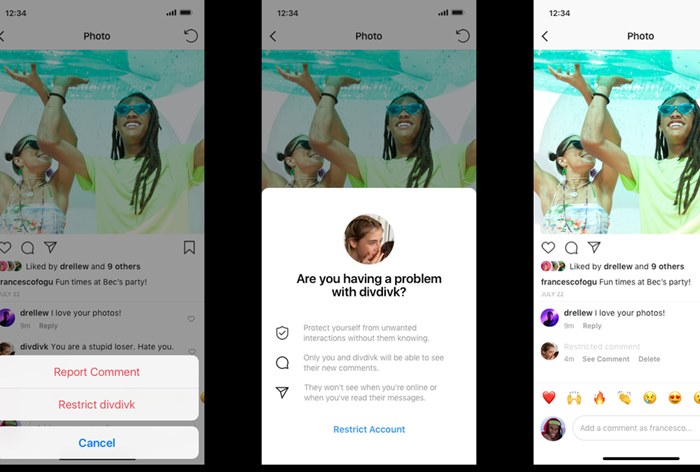 Картинка Instagram позволит скрывать оскорбительные комментарии