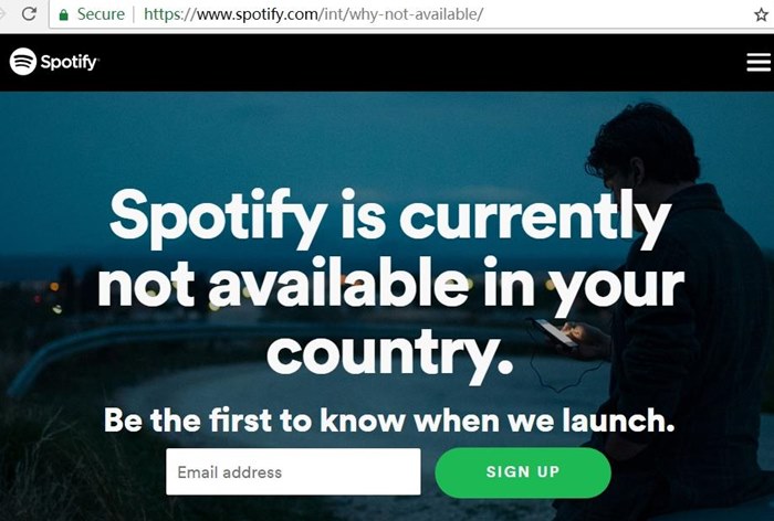 Картинка Spotify вновь переносит запуск в России